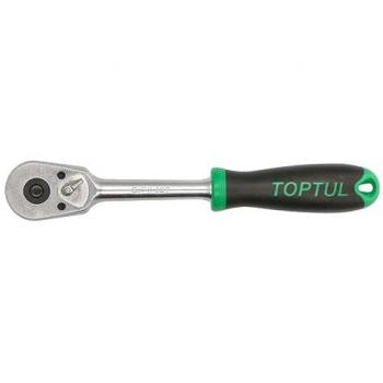 Carraca reversible TOPTUL CJPI1627 de 1/2 con longitud de 265mm, 45 dientes y peso de 0,6kg