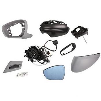 Espejo retrovisor Alkar 6155860 - Espejos exteriores, diseño específico para vehículos, con ajuste manual, cristal convexo para mayor visibilidad, acabado en negro y compatible con múltiples modelos de automóviles