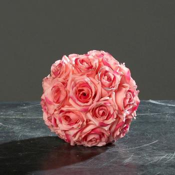Rosa bola rosa Diámetro 16 cm flores artificiales por DPI