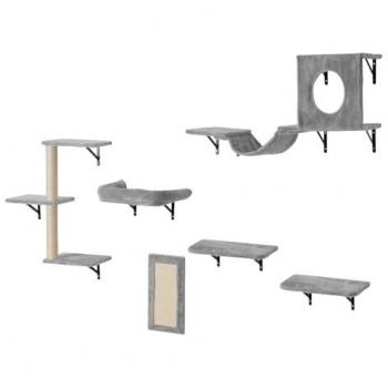 Vevor - Wall Mounted Cat Furniture Set with Jumping Boards, Hammock, and Perches for Climbing and Playing