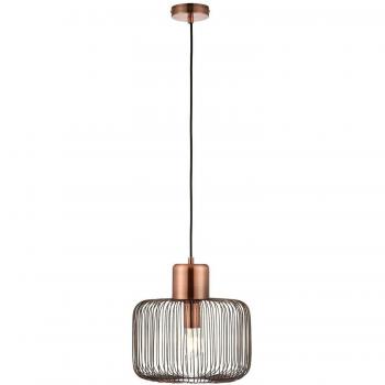 Lámpara colgante Nicola max 130 cm, cobre antiguo, 1 luz, E27