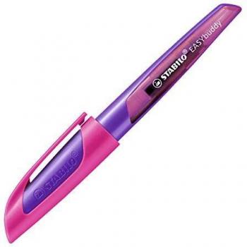 Pluma Estilográfica STABILO EASYbuddy M, Diestro y Zurdo, Lila/Magenta, Ergonomía Antideslizante