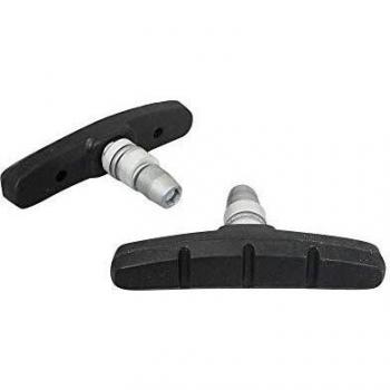 Conjunto de 2 Patines de Freno SunRace T3 V-Brake 70mm con Tornillo, Color Negro para Bicicleta BTT