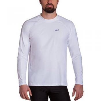 IQ-Company Loose Fit Camiseta de Manga Larga, Hombre, Blanco, 3XL/58