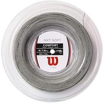 Wilson NXT Soft Bobina de Cordaje para Tenis 200m - Plateado
