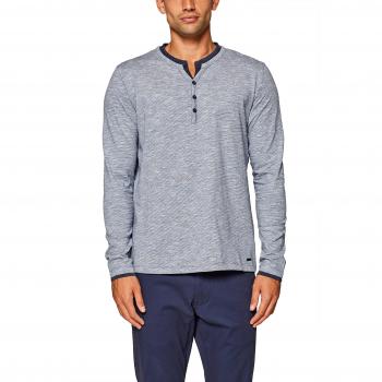 Esprit 098ee2k006, Camisa Manga Larga para Hombre, Azul