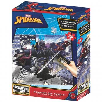 Prime 3D Marvel Spiderman vs Venom Scratch Puzzle 150 Pieces