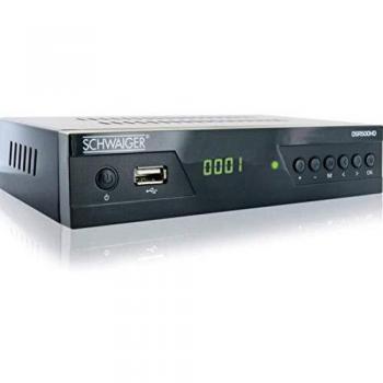 Decodificador Schwaiger DSR500HD Full HD DVB-S2 con USB frontal y un sintonizador