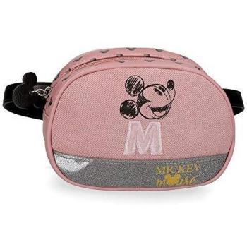Disney Mickey The Blogger Riñonera Pequeña Rosa 17x12x6 cms PVC y Poliéster