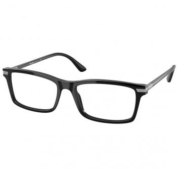Gafas Recetadas Prada PR 03YVF Asian Fit 1AB1O1 Armazones para Hombre Negros