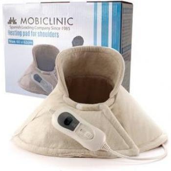 Almohadilla Eléctrica Cervical Mobiclinic | 62x60 cm | 3 Niveles de Calor | Bajo Consumo | Apagado Automático