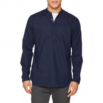 JACK & JONES PREMIUM Jprsummer Band Tunic Shirt LS, Camisa para Hombre, Azul