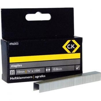 Grapas C.K Tipo 140, 1000 piezas, Dimensiones 10 mm x 10.5 mm