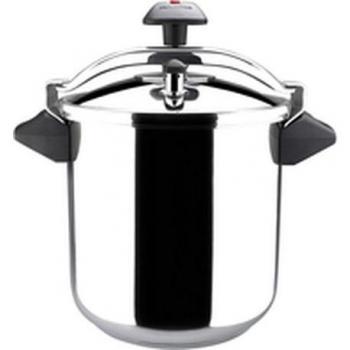 MAGEFESA INOXTAR Olla a presión rápida, Acero Inoxidable 18/10, Apta para Todo Tipo de cocinas, Incluido inducción