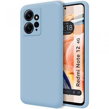 Funda de Silicona Líquida Ultra Suave Azul para Xiaomi Redmi Note 12 4G