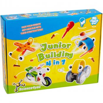 Science4you-Junior Building 4 in 1, Juguete Educativo y científico