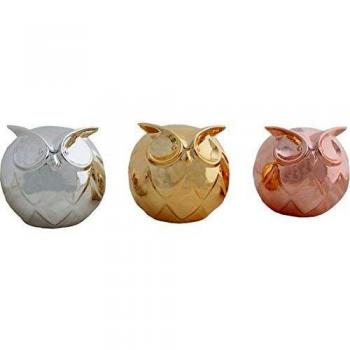 FIGURA DECORATIVA BÚHO REDONDO - 3 DISEÑOS SURTIDOS marca B AND B