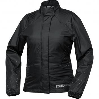 Chaqueta de lluvia iXS Ligny Negra para mujeres (tamaño 2XL)