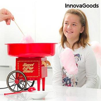 InnovaGoods IG115038 Máquina de algodón de azúcar, 500 W, Rojo