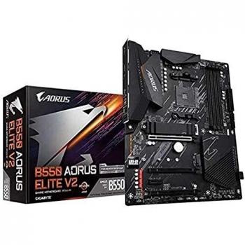 Gigabyte B550 AORUS ELITE V2 AMD Socket AM4 ATX HDMIDIsplayPort M.2 RGB USB 3.2 TypeC Motherboard