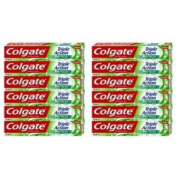 Colgate Pasta de Dientes Triple Acción Extra Fresh, 75 Mililitros