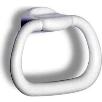 TATAY 6630701 - Olympia Aro toallero pequeño para baño, Plástico Polipropileno, Blanco, 20.50x6.30x14.00 cm