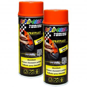 2 x Dupli de color DC Spray plast Naranja Brillante abziehlack Llantas piezas metal 400
