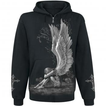 Spiral Enslaved Angel Sudadera capucha con cremallera Negro XL