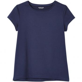 VERTBAUDET Lote de 2 Camisetas de Manga Corta Niña Azul Oscuro Bicolor/Multicolor 5A