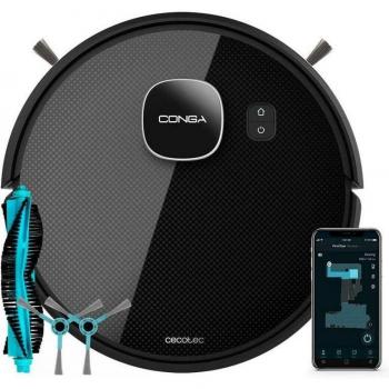 Cecotec Conga Eternal Max Titanium Robot Aspirador 4 en 1, Control mediante App y Compatible con Alexa, Negro