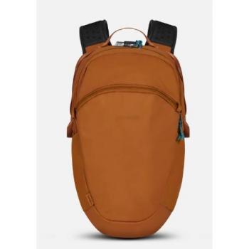 Pacsafe Eco 18L Rucksack Econyl® Schwarz - Mochila ecológica de 18 litros, fabricada con material Econyl®, color negro, resistente al agua, liviana y con sistema antirrobo