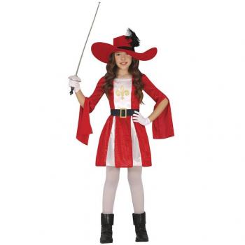 Disfraz de Mosquetero rojo para niños de Guirca