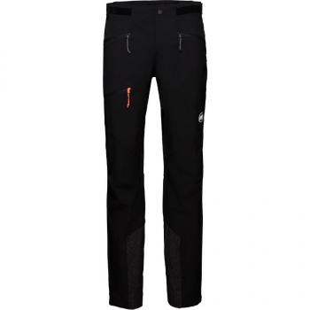 Pantalones de hombre Mammut Taiss Guide SO Pants negros, talla XL, ideales para actividades al aire libre, fabricados con material resistente al viento y agua, con propiedades de transpirabilidad y secado rápido
