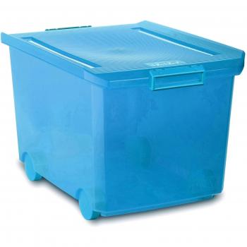Tatay 1150319 Caja Multiusos con Ruedas, 60 l, Turquesa, 56.5x40x36.2 cm