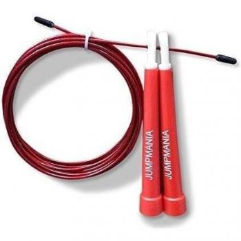 Jumpmania Cuerda para saltar-Salto de Cable Perfecto para Crossfits, Boxeo, Saltos doble cuerda-Ayuda a quemar calorías-10pies de Largo, Fácil de ajustar la longitud-Avanzado entrenamiento de Cardio con peso- -Ideal para entrenamientos-Mejor Garantía d