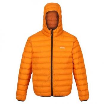Regatta Men's Water-Repellent Hooded Padded Marizion Jacket Orange Pepper