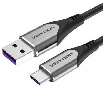Cable USB-C a USB 2.0 Vention COFHG, 1.5m, Carga Rápida 5A, Gris