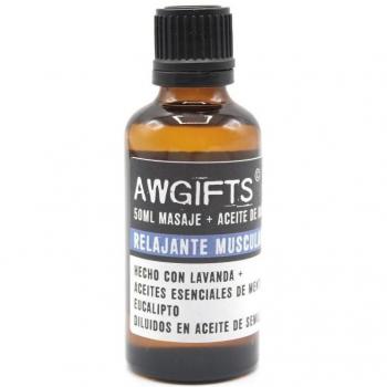 Aceite de Masaje para Músculos - Lavanda, Eucalipto y Menta - 50ml