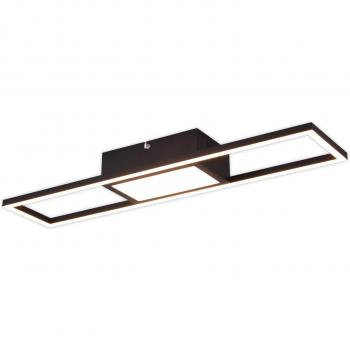 Plafón LED Rígido con Control Remoto CCT Negro 22W 2700/6000K