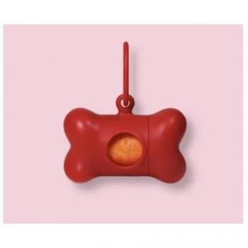 United Pets Bon Ton Classic Red - Dispensador de Bolsas para Mascotas en Color Rojo