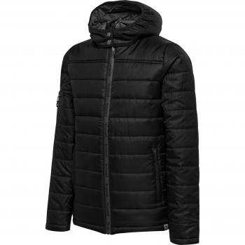 Parka para niños Hummel North Quilted con aislamiento acolchado, capucha ajustable, cierre frontal de cremallera, bolsillos laterales y diseño resistente al agua