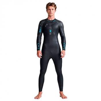 Traje Neopreno 2XU Propel 2 Manga Larga para Triatlón - Negro/Azul/Gris - Talla MT