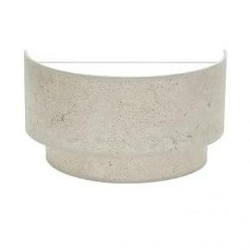 Aplique Doble Smile 1xe27 Cemento Gris Diseño Moderno 17x30x15 Cm