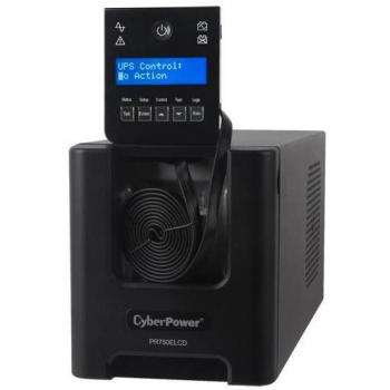 CyberPower PR750ELCD SAI Línea Interactiva 750VA/675W, 6 Salidas IEC C13, Pantalla LCD, Formato Torre, Sinusoidal Pura, GreenPower UPS