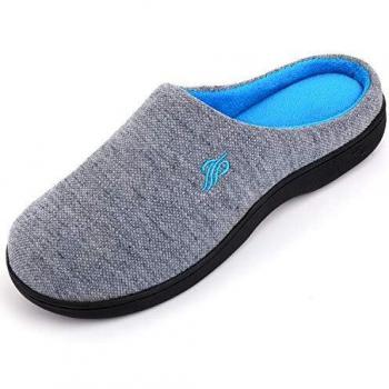 Zapatillas de casa de Espuma viscoelástica para Hombre,EU40-41,Gris Claro