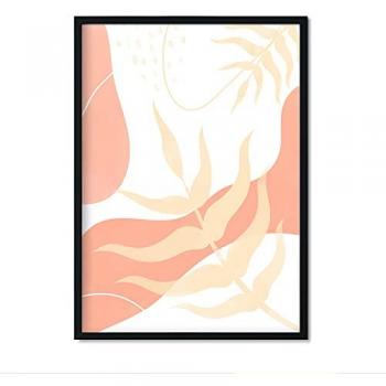 Set de Láminas Abstracto Floral 7 - Pósters en Tonos Tierra, Sin Marco, Tamaño A3 para Decoración de Interiores