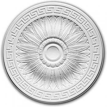 Rosetón Decorativo Neoclásico Blanco Ø 51 cm Profhome