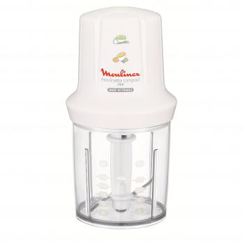 Moulinex Multimoulinette Compact DJ300110 Picadora, 0.25 l de Capacidad, Sistema de Seguridad Integrado, 270 W, Plastique, Blanco