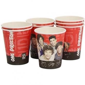 PARTYRama - Vasos de papel de One Direction, 266 ml, paquete de 16.