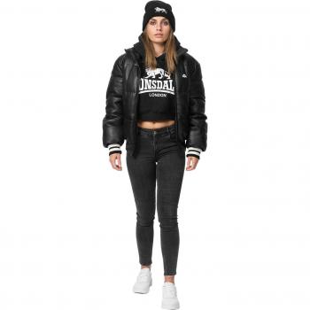 Chaqueta de Invierno Lonsdale Hybreasal Negra para Mujer